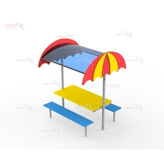 Стол с навесом «Зонтик»