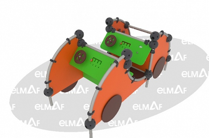 Игровой модуль машинка. ЭЛМАФ детское оборудование. ЭЛМАФ КК-001. Элмаф